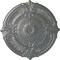 Ekena Millwork Attica Ceiling Medallion (Fits Canopies up to 3 3/4"), Hand-Painted Platinum, 39 1/2"OD x 2 1/2"P CM39ATPLS - alternate 1